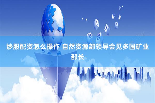 炒股配资怎么操作 自然资源部领导会见多国矿业部长