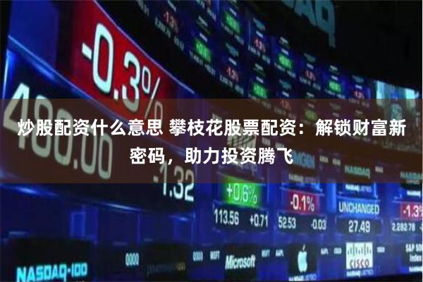 炒股配资什么意思 攀枝花股票配资：解锁财富新密码，助力投资腾飞